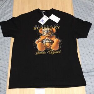 Burberry Black Teddy Bear Logo T-Shirt XL